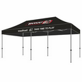 Commercial Steel CL 10x20 Custom Canopy Kit (Full Color Thermal Print, 2 Locations)